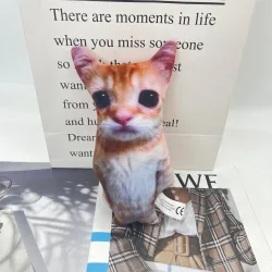 21 cm süße El Gato Katze Plüschtiere Wowwow Katzenpuppen Plüschtiere Simulation Kuscheltiere Geburtstag Urlaub Geschenk Kinder Sammlerspielzeug