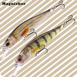 Magnisher 2 Größen Sinking Minnow Hard Baits 7,5 cm/9,0 cm Künstliche Angelköder Wobble Silent Jerkbait Long Cast Bass Barsch
