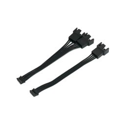 Angitu PC-Grafikkarte PH2.0 4Pin auf Normal PWM 3Pin/4Pin Lüfteradapterkabel Mini 4Pin GPU 1x 2x PWM-Kabel-10cm