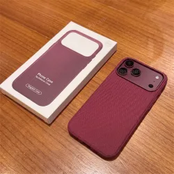 Luxuriöse Technologie-Gewebehülle für Magsafe Magnetische Handyhülle für iPhone 18 17 16 15 Plus 14 13 12 11 Pro Max Kabelloses Laden Rückseiten-Cover