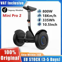 EU-Lagerbestand Original Ninebot By Segway Mini Pro 2 Elektroroller 18km/h Geschwindigkeit 35km Reichweite Selbstbalancierendes Einrad Kompatibel mit Gokart-Kit