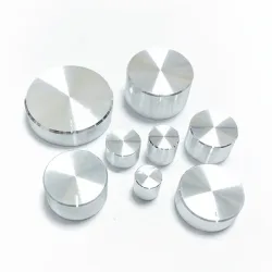 Hochwertiger Potentiometer-Knopf aus Aluminiumlegierung, Kappe, Encoder, Lautstärkeregler, Audio-Knopf für 6 mm Wellengat-Knopf (Rändelwellendurchmesser)