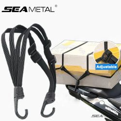 SEAMETAL Motorrad-Rücksitz-Helmstreifen, elastisches Seil, Motorradhelm, feste Riemenverstellung, Fixseil, Warenband, 60 cm/90 cm
