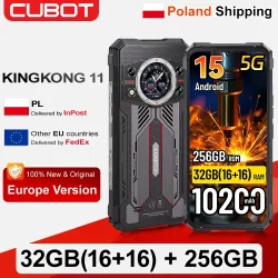 [Versand aus Polen] Cubot KingKong 11 Robustes Smartphone 5G 10200mAh 32GB(16+16)+256GB 6,72'' Mobiltelefon NFC Android 15