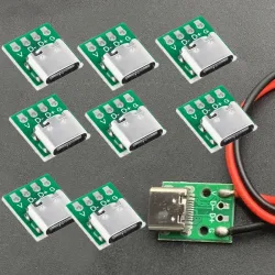 USB 3.1 Typ-C Anschluss 16-Pin Test-PCB-Board-Adapter USB3.1 16P Anschlussbuchse für Datenkabel-Übertragung
