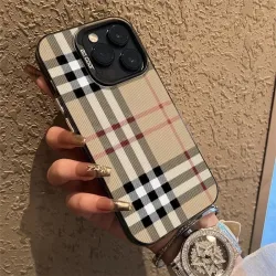 Luxuriöse Vertikal Gestreifte Handyhülle für iPhone 17 17e 16e 16 15 14 13 12 11 mini Pro Max X XR Air Plus Sturzsichere Matte Rückabdeckung