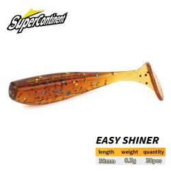 Supercontinent Shad Soft Baits 30 mm/30 Stück Easy Shiner Angelköder UV Isca Künstliche Silikon Pesca T Tail Wobbler