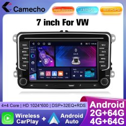 Camecho 7 Zoll Wireless CarPlay Android Auto Auto Radio GPS Multimedia Für Volkswagen VW Passat B6 B7 CC Tiguan Touran GOLF POLO