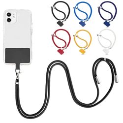 Universelles Handy-Umhängeband mit Patch, verstellbares Handy-Umhängeband, Halsband für Smartphone-Hülle, Hängeschnur, Trageband
