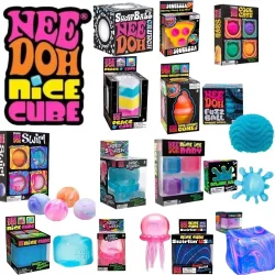 Schylling Nee Doh Nice Cube Nice-Sicle Sensorisches Spielzeug, Stressabbau-Quetsch-Würfel, Beruhigendes Fidget für ADHS & Konzentration NeeDoh