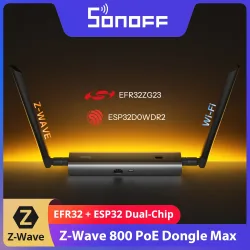 SONOFF Dongle-MZG23 Z-Wave 800 PoE Dongle Max EFR32ZG23 ESP32D0WDR2 Dual-Chip Unterstützt Ethernet Wi-Fi USB Mit Z-Wave Langstrecken-Reichweite