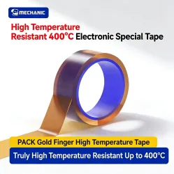 Kapton-Klebeband 400 ° C Hochtemperatur-Hitzebeständiges Polyimid-Isolierband für PCB BGA Löt-Schutz und Reparatur 2-35mm 35M
