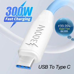 300 W Superschnellladung USB Typ C Datenkabel USB auf Typ C Datenleitung Schnellladegerät für Samsung Xiaomi Huawei Android Universal