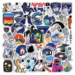 50 Teile/satz Universum Weltraum Astronaut Kreative Graffiti Aufkleber Notebook Skateboard DIY Dekoration Kinder Geschenk