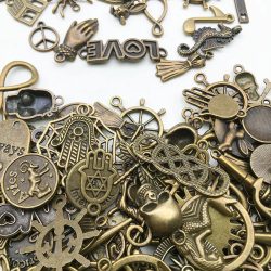 Vintage Farbe gemischt 20/30/50 Stück Multi Stile zufällige antike Bronze Charms Anhänger Perlen handgefertigt für DIY Schmuckherstellung