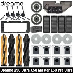 Dreame X50 Ultra/X50 Master/L50 Pro Ultra/L40S Pro Ultra/L40s Ultra/MOVA V50 Ultra Teile Hauptbürste Filter Mopp Tuch Staubbeutel