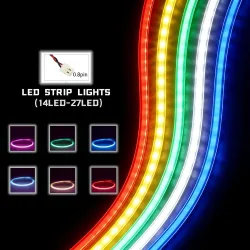 15/30 cm 1 Stück Cob-Lichtstreifen DIY-Zubehör Mini 0,8 mm Pin kompatibel für Lego-Bausteinmodelle