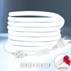 COB LED-Streifen 220V Hochleuchtende LED-Leiste Flexibles Band für Raum-, Schlafzimmer- und Küchenbeleuchtung