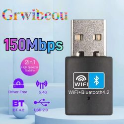 Mini 150Mbps USB WiFi Bluetooth Adapter Drahtlose Netzwerkkarte 802.11N Antenne Signal Empfänger USB Bluetooth Dongle für PC Laptop