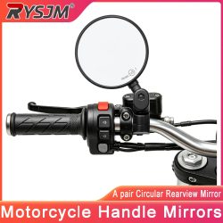 Motorradspiegel, runder Lenker-Rückspiegel, Weitwinkel-Spiegel für Husavarna 701 SM/Enduro FC350/450 FE250/350/501/450 TC125/250