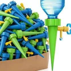 6-24 Stück Automatisch Einstellbares Tropf-Spike-Bewässerungssystem für Wasserflaschen, Selbsttropfgerät für Zimmerpflanzen, Blumen und Gewächshäuser