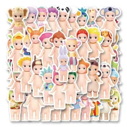 50 Stück Sonny Angle Puppen-Aufkleber für Auto, Gepäck, Laptop, Skateboard, Geschenk, Tagebuch, Wasserfeste Aufkleber, Großhandel Spielzeug DIY-Sticker