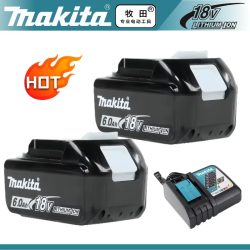 100 % Original-Makita-Akku, 6,0 Ah, 18 V, wiederaufladbarer Akku für DHP489, DGA404, DDF487, DTD173, DAS180, HR140D, Makita 18 V Elektrowerkzeug