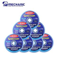 MECHANIC R300 Entlötgeflecht 1,0/1,5/2,0/2,5/3,0/3,5/4,0 mm Lötentferner Docht Draht Schweißen Zinn Sucker PCB BGA Lötwerkzeug