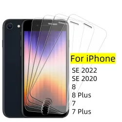 1/2/3/4 Stück für iPhone SE 2022 Glas iPhone SE 2022 2020 7 8 Plus gehärtetes Glas transparent klar 9H Displayschutzfolie iPhone SE 2022