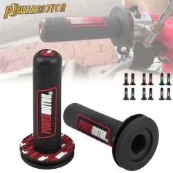 22 24 mm Motorrad PowerMotor Griffe Anti-Rutsch-Gel-Griff Verschleißfestes stoßdämpfendes Lenkerzubehör Motocross Pit Bike