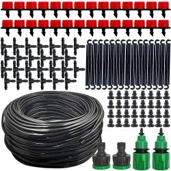 Micro-Tropfbewässerungssystem, tragbar, 20 m, automatische Bewässerung mit einstellbaren Tropfern, Nebelbewässerungssets, Gartenschlauch