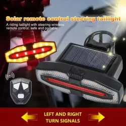Fahrrad Rücklicht Blinker Solar/Grundlegende Drahtlose Fernbedienung Fahrrad Lampe Typ-c Wiederaufladbare Radfahren Hinten Beleuchtung Rücklicht