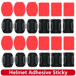 Helmklebende, klebrige, flache, gebogene Halterung für GoPro Hero 13 12 11 10 9 8 SJCAM Insta360 AKASO DJI Osmo Action-Kamera-Zubehör