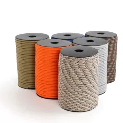 30/50/100 m 4 mm Paracord 9-Kern 650 Militär Standard Fallschirmseil Lanyard Outdoor Survival Tools für Camping Zelt DIY Armband