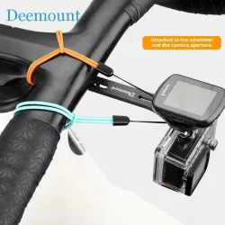 Deemount Hochelastisches Fahrrad-Computer-Schutzseil, universelles Handgelenkband für Computer und Mobiltelefone
