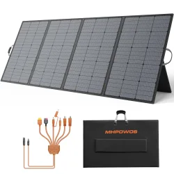 MHPOWOS 400 W 220 W 110 W leichtes tragbares Solarpanel, faltbares Solarpanel für Outdoor-Aktivitäten, IP67 wasserdicht für Wohnmobile