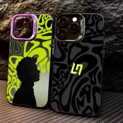Racing Driver L-Lando N-Norris Handyhülle für iPhone 17, 16,15,14,13,12,11 Plus, Pro Max, Bunte silberne Funda-Abdeckung