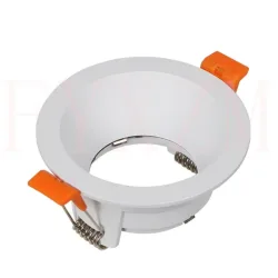 Aluminium-Gehäuseabdeckung GU10 runder LED-Modul-Spot-Lichthalter, fester Einbau-LED-Downlight-Rahmen
