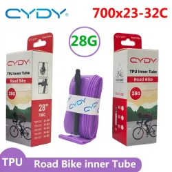 28g CYDY Rennrad TPU Schlauch 700x23C 25C 26C 27C 28C 30C 32C Fahrradreifen Kamera Reifen 700C Pneu Aro Französisches Ventil