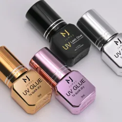 JOMAY 5ML UV Wimpern Kleber Für Wimpern Verlängerung Kleber Wasserdicht Langlebig 1S Schnell Trocknend Lila UV Wimpern kleber Make-Up