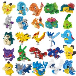 NO BOX Pokemon Kleines Gebäude Pokemon Nanoblock Cartoon Pikachu Bildung Spiel Grafik Pokemon Spielzeug für Kinder Geburtstag