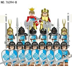 Baustein-Ritterfiguren, Kriegspferd-Humanoidpuppen, Minifiguren, Kinderspielzeug, Cartoon-Figuren für Geburtstagsgeschenke.