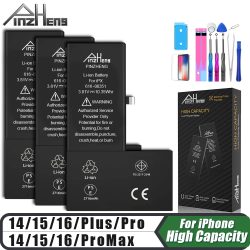 PINZHENG Hochleistungsakku für iPhone 14 15 16 Pro Max Ersatzakku für iPhone 16 15 14 Pro 15 16 14 Plus Batterie