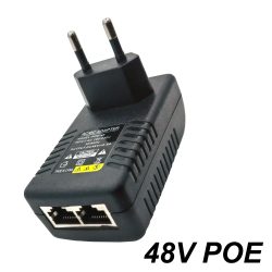 CCTV-Sicherheitsüberwachung POE-Netzteiladapter 48 V 0,5 A EU/US-Stecker für Injektor Ethernet IP-Kamera POE-Schalter NVR-Router