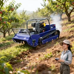 Maßgefertigter Allterrain-Grasschneider und -Zerkleinerer Ferngesteuerter Landwirtschafts- und Forstmulcher 800-1200mm