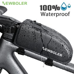 Fahrrad Tasche Wasserdicht Radfahren Top Vorne Rohr Rahmen Tasche Große Kapazität MTB Rennrad Pannier Schwarz Fahrrad Zubehör