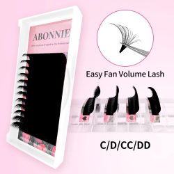 Abonnie Cashmere Easy Fan Matte Black Lashes Extensions C/CC/D/DD Volume Wimpern Mega Cilios Fanning