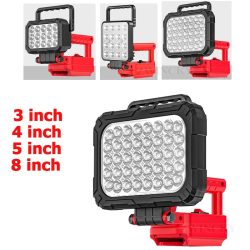 Für Milwaukee 18V Li-Ionen-Akku Zubehör LED-Arbeitslampe Taschenlampe Laterne Camping Tragbare Notbeleuchtung