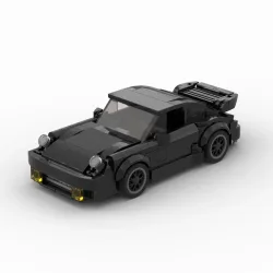 MOC-Black Bird (930) Turbo Rennsportwagen Fahrzeug Racer Bausteine Ziegel Kreatives Garagenspielzeug