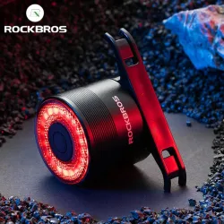 ROCKBROS Smart Bremse Fahrrad Rücklicht MTB Straße Sattelstütze Sattel Fahrrad Rücklicht Wasserdichte USB Lade Radfahren Rücklicht